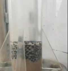 1608776519137155.png Fig. 1. When the water velocity is appropriate, the two materials are obviously been separated..png